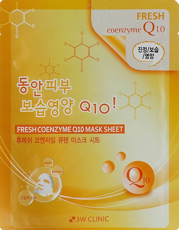 Mặt nạ 3W Clinic Fresh Coenzyme Q10 Mask Sheet