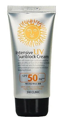Kem chống nắng 3W Clinic Intensive UV Sunblock Cream