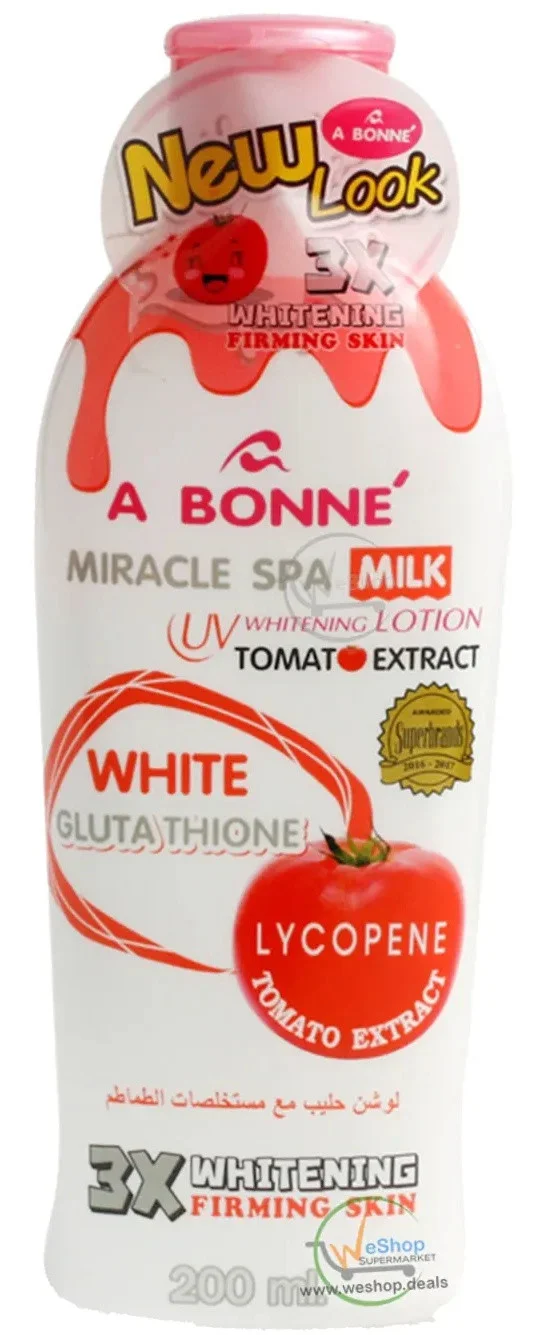 Sữa dưỡng A BONNÉ Miracle Spa Milk UV Whitening Lotion Nano White Glutathione Kojic