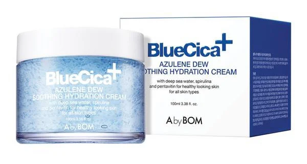 Kem A. By Bom Blue Cica Azulene Dew Soothing Hydration Cream