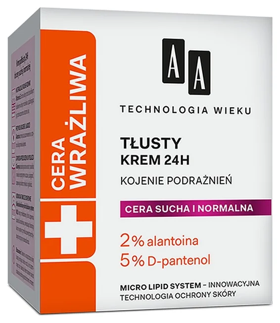 AA Cera Wrażliwa Krem Tłusty 24h