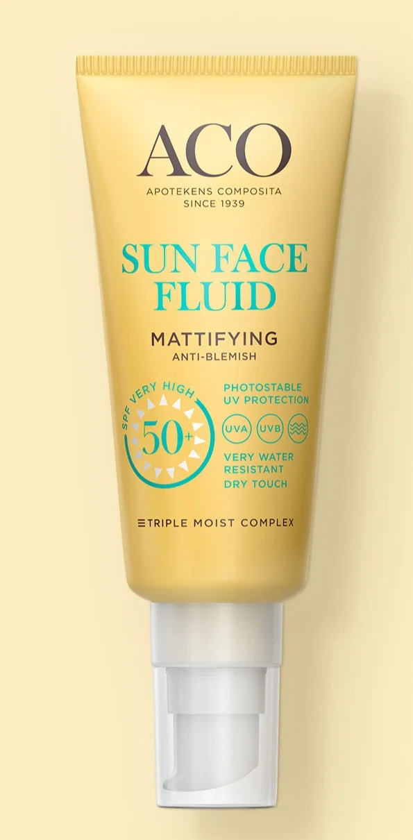 ACO Sun Face Fluid Mattifying Spf 50+
