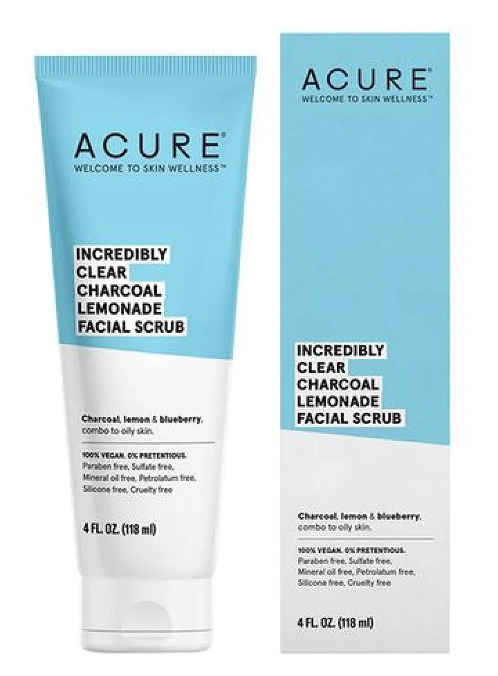 Tẩy da chết Acure Incredibly Clear Charcoal Lemonade Facial Scrub