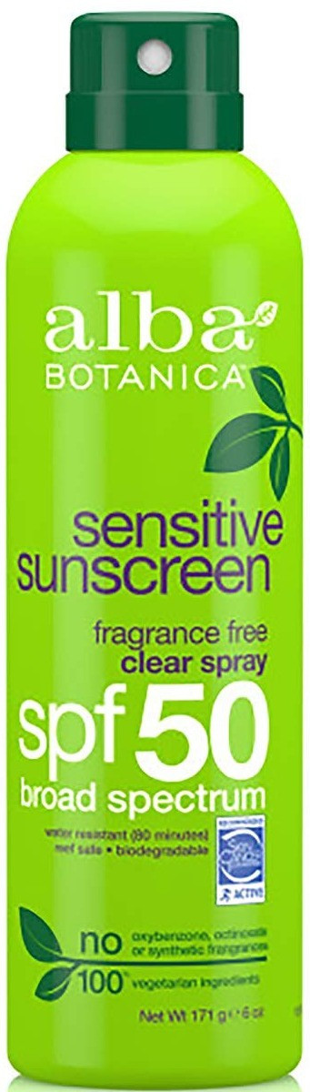 Full ingredients list Alba Botanica Sensitive Sunscreen Spf 50