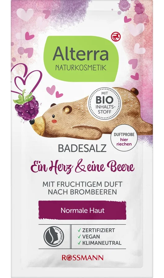 Alterra Badesalz Ein Herz & Eine Beere