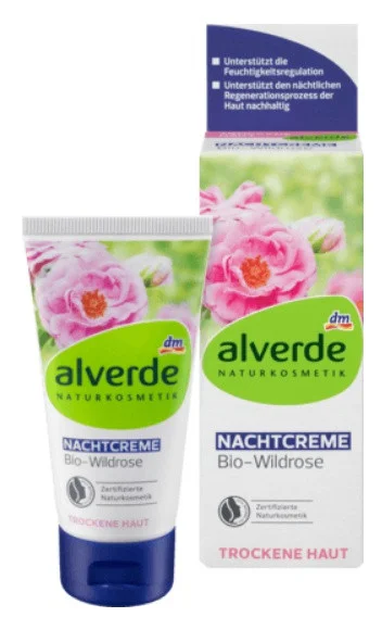 alverde Nachtcreme Wildrose