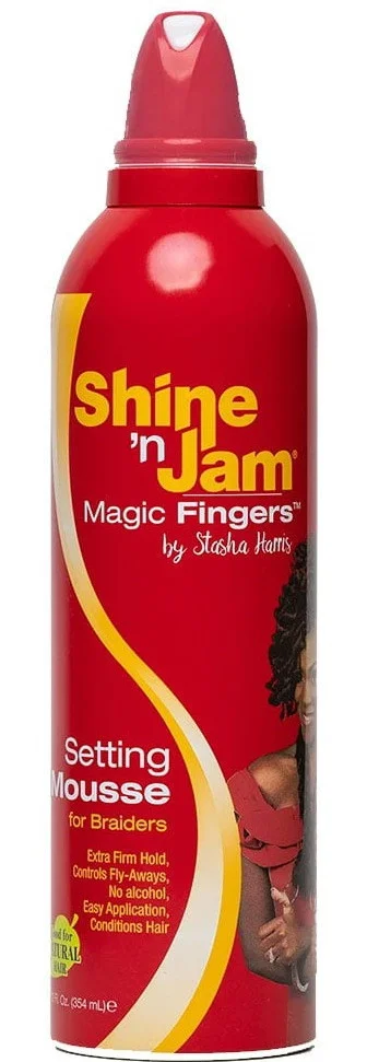 Ampro Shine 'n Jam Magic Fingers Setting Mousse For Braiders