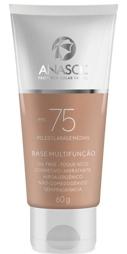 Anasol Base Hidratante Multifunção FPS 75 Com Cor