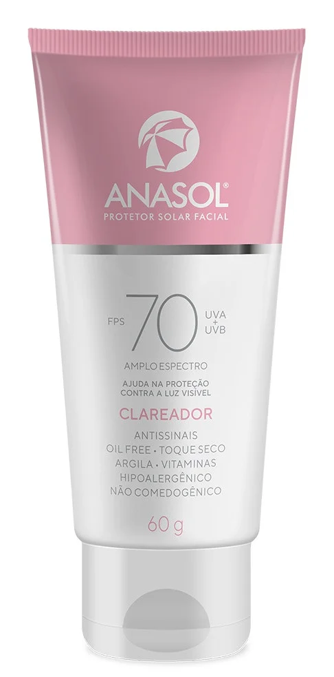 Anasol Protetor Solar Facial Clareador SPF 70