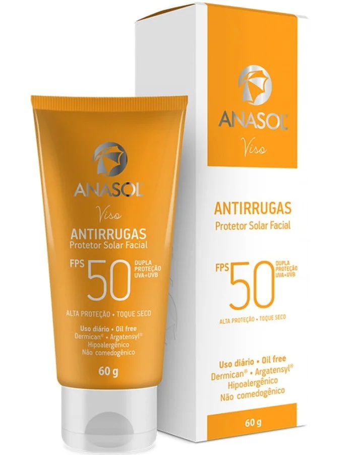 Anasol Viso Protetor Solar Facial Antirrugas FPS 50