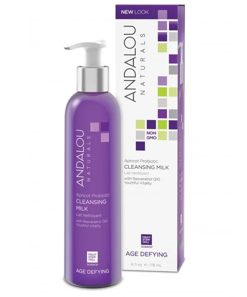 Andalou Naturals Age Defying Apricot Probiotic Cleansing Milk