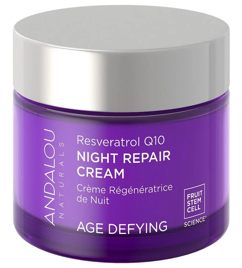 Kem phục hồi da Andalou Naturals Age Defying Resveratrol Q10 Night Repair Cream