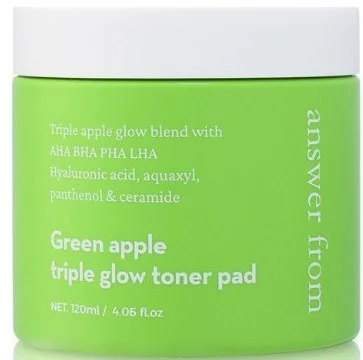 Nước hoa hồng Answer from Green Apple Triple Glow Toner Pad