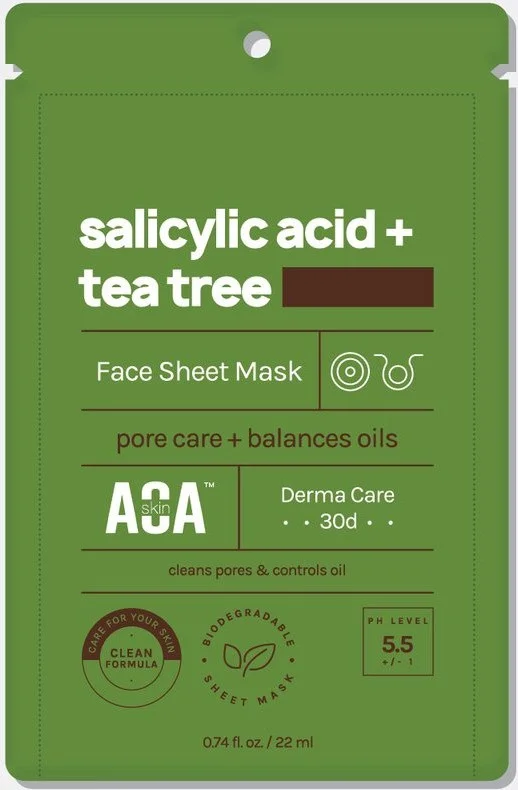 Mặt nạ AOA Skin Aoa Salicylic Acid And Tea Tree Sheet Mask