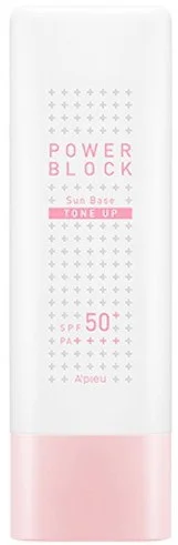 A'pieu Power Block Tone Up Sun Base SPF50+ Pa++++ Pink
