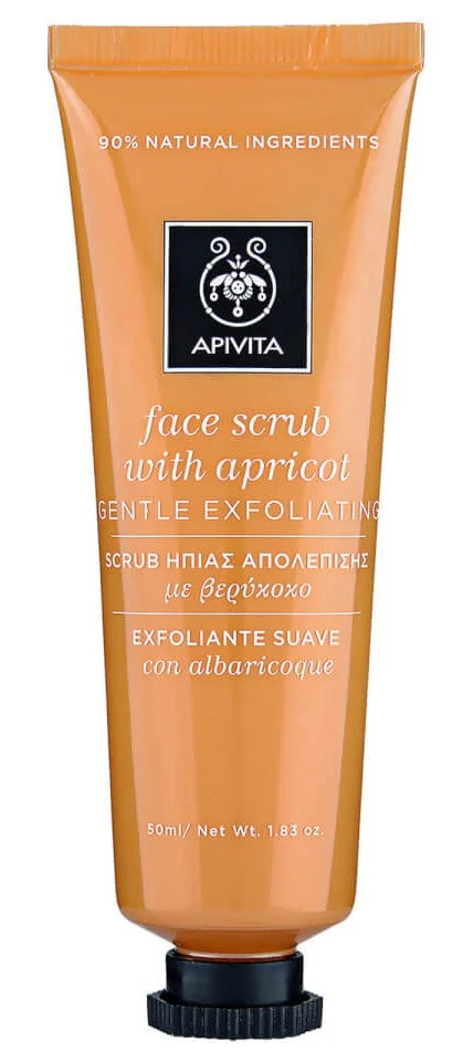 Apivita Face Scrub For Gentle Exfoliation With Apricot