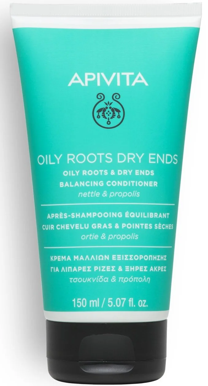 Dầu xả Apivita Oily Roots Dry Ends Balancing Conditioner