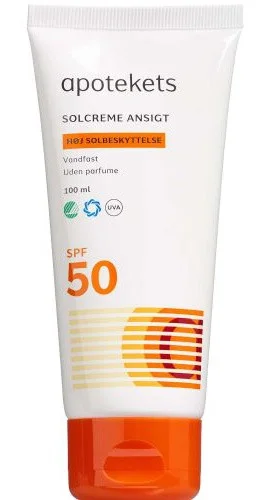 Apotekets Solcreme Ansigt Spf 50