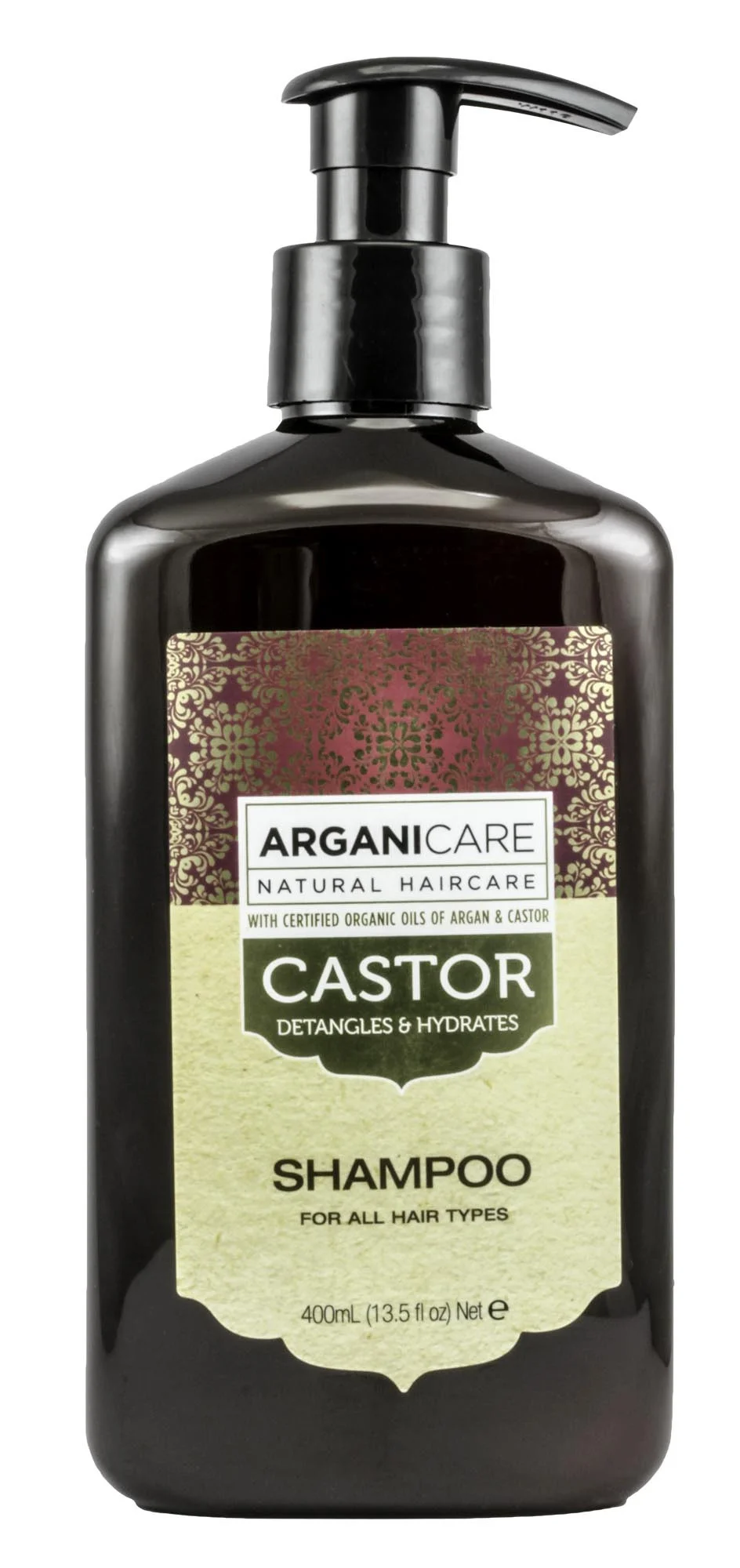 ARGANICARE Castor Oil Shampoo For All Hair Types - Argan & Castor