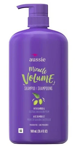 Dầu gội Aussie Miracle Volume Shampoo For Fine Hair, Plum & Bamboo
