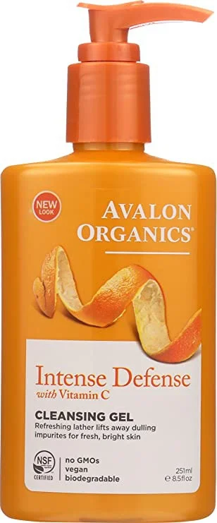 Gel rửa mặt Avalon Organics Intense Defense Cleansing Gel