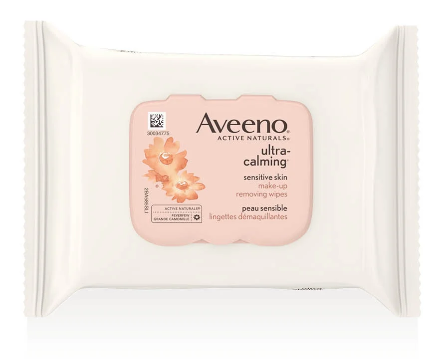 Khăn ướt tẩy trang Aveeno Ultra-Calming Make-Up Removing Wipes