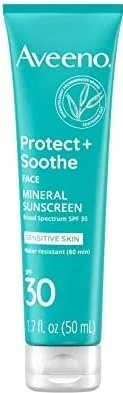 Kem chống nắng Aveeno Protect + Soothe Face Mineral Sunscreen SPF 30
