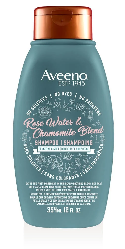 Aveeno Rose Water and Chamomile Sensitive and Soft Shampoo