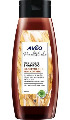 Aveo Prachtstücke Beruhigendes Shampoo Hafermilch + Macadamia
