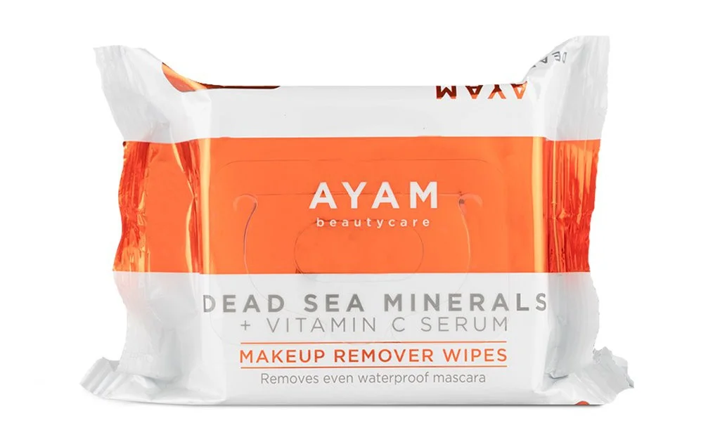 Tẩy trang Ayam Beauty Care Dead Sea Minerals Vitamin C Serum Makeup Remover Wipes