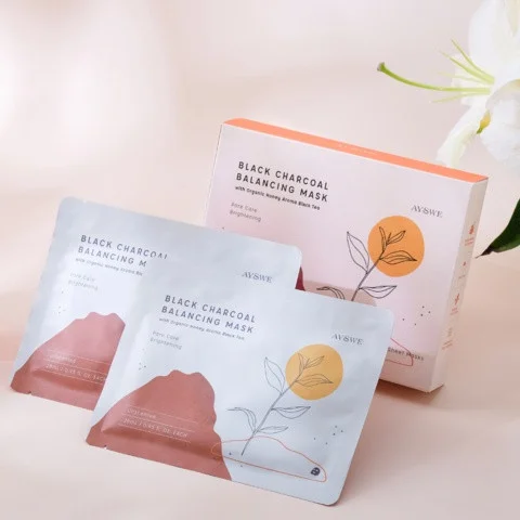 Ayswe Black Charcoal Balancing Mask With Organic Honey Aroma Black Tea