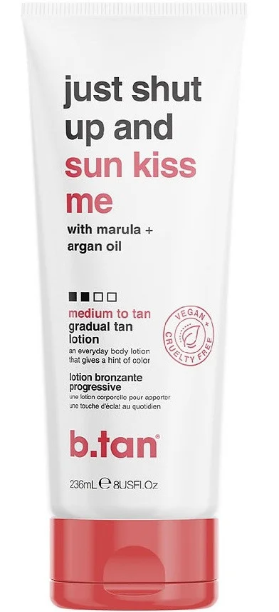 Sữa dưỡng b.tan Just Shut Up And Sun Kiss Me Gradual Tan Lotion