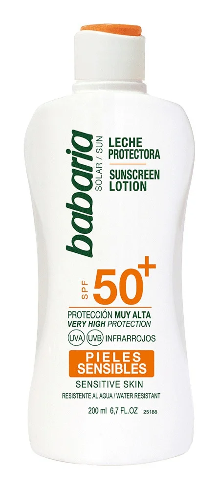 Babaria Leche Protectora SPF50+ Pieles Sensibles