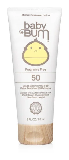 Baby Bum Mineral Spf 50 Sunscreen Lotion-Fragrance Free