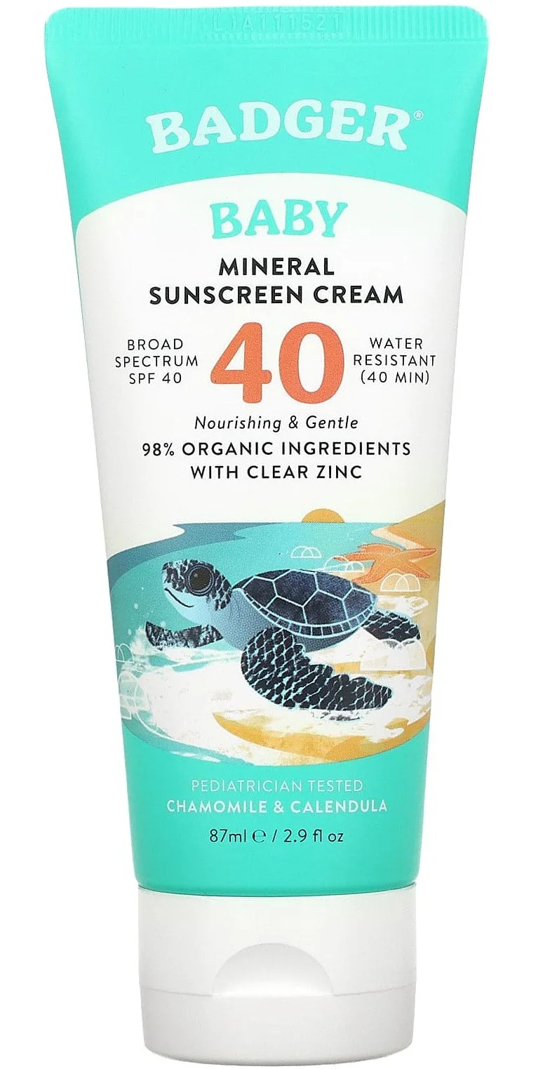 Badger Baby Mineral Sunscreen Cream SPF 40