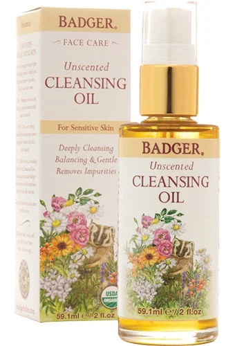 Dầu tẩy trang Badger Unscented Face Cleansing Oil