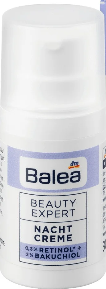 Kem dưỡng da ban đêm Balea Beauty Expert Nacht Creme 0,3% Retinol + 2% Bakuchiol