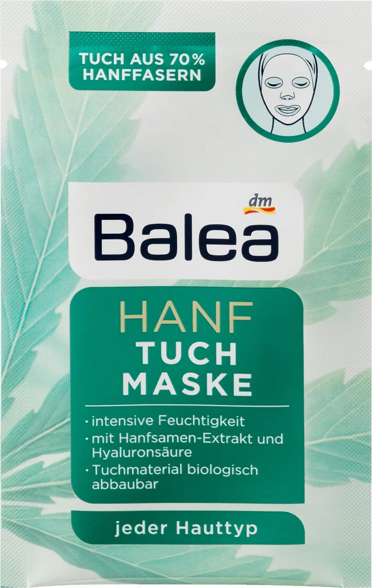 Balea Hanf Tuch Maske