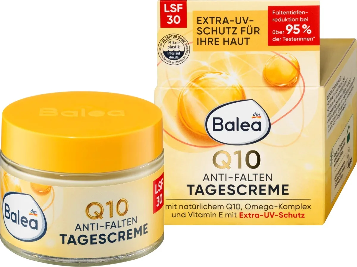 Balea Q10 Anti-Falten Tagescreme LSF 30