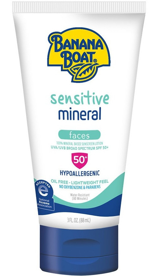 Full ingredients list Banana Boat Sensitive 100 Mineral