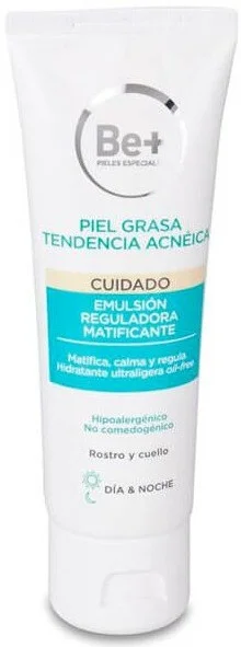 Be+ Emulsión Reguladora Matificante Piel Grasa Tendencia Acnéica