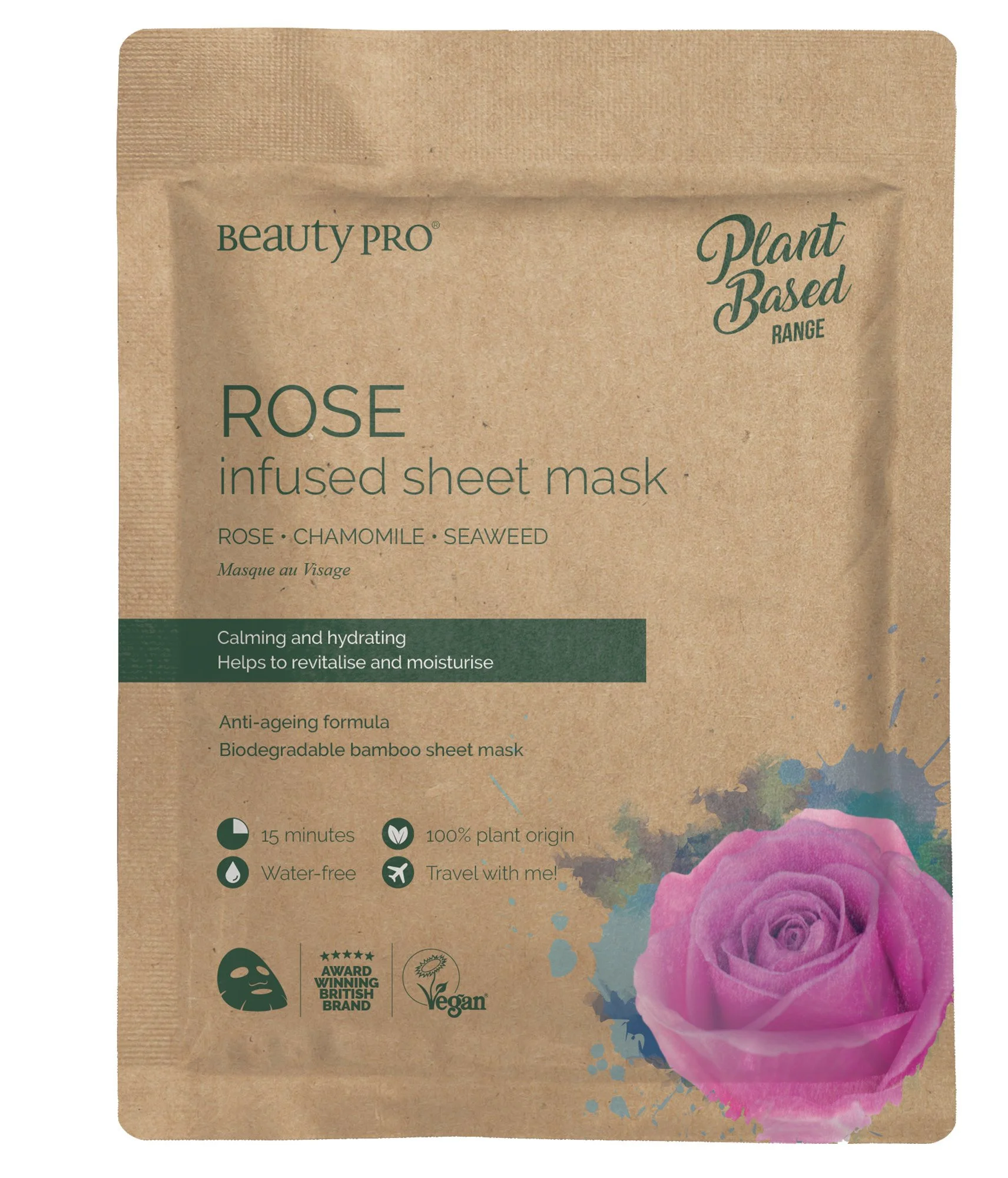 BeautyPro Rose Infused Sheet Mask