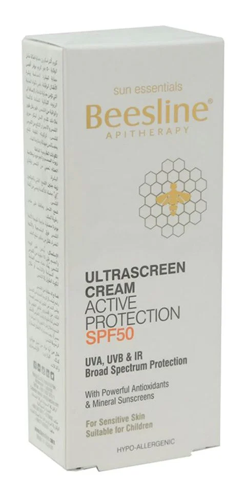 Beesline Apitherapy Ultrascreen Cream Active Protection SPF50 