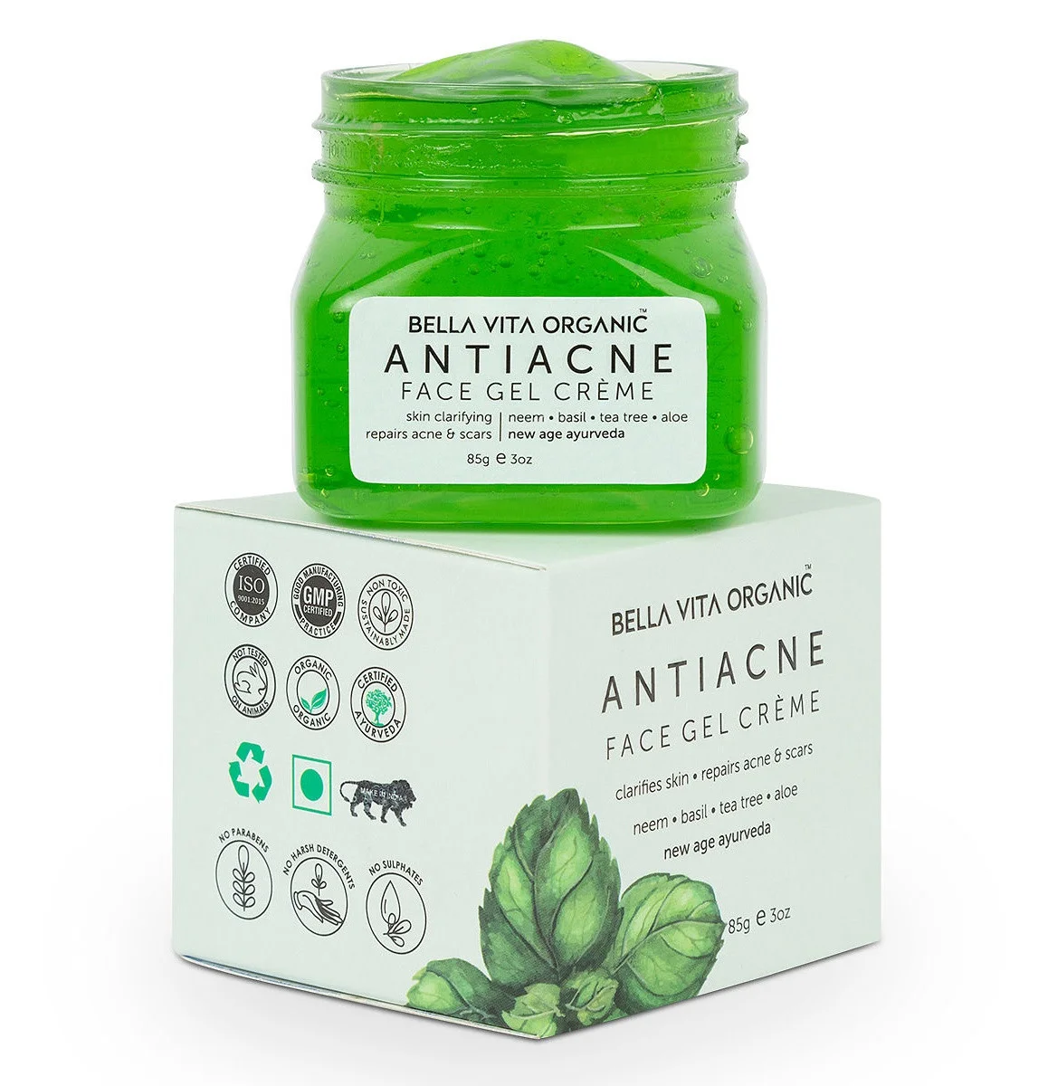 Bella Vita Organic Anti Acne, Pimple Scar Removing Gel