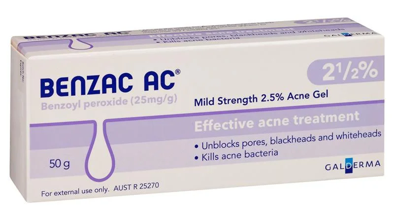 Benzac AC Mild Strength 2.5% Acne Gel
