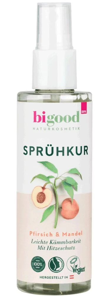 bi good Sprühkur Pfirsich & Mandel Mit Hitzeschutz