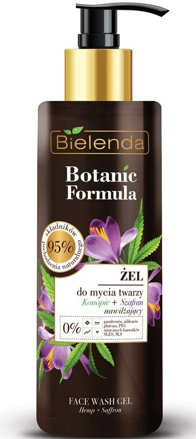 Sữa rửa mặt Bielenda Botanic Formula Hemp Oil + Saffron Moisturizing Face Wash Gel