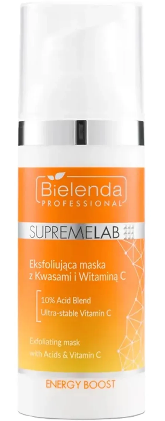Bielenda professional Supremelab Energy Boost Eksfoliująca Maska Z Kwasami I Witaminą C