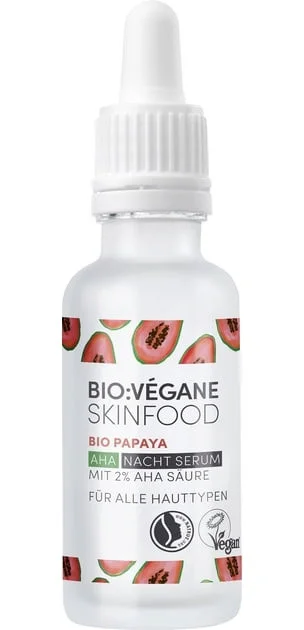 BIO VÉGANE Skinfood Bio Papaya AHA Night Serum