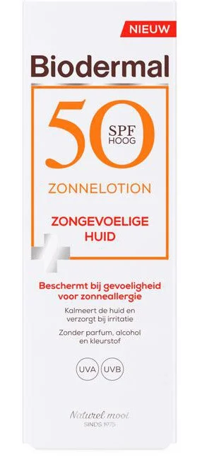Biodermal Zonnelotion Voor De Zongevoelige Huid SPF 50